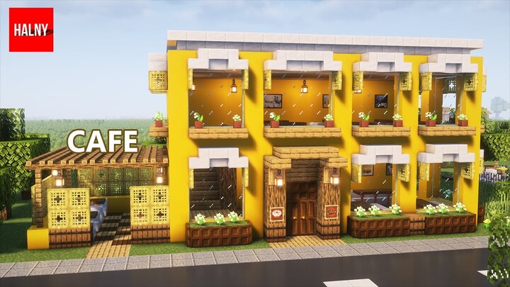 How to build a cafe in MINECRAFT