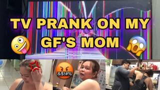 BROKEN TV PRANK (WE PRANKED MY GF'S MOM) GALIT NA GALIT!! #VLOG9