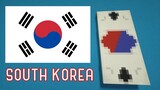 How to make the flag of SOUTH KOREA in Minecraft!!!