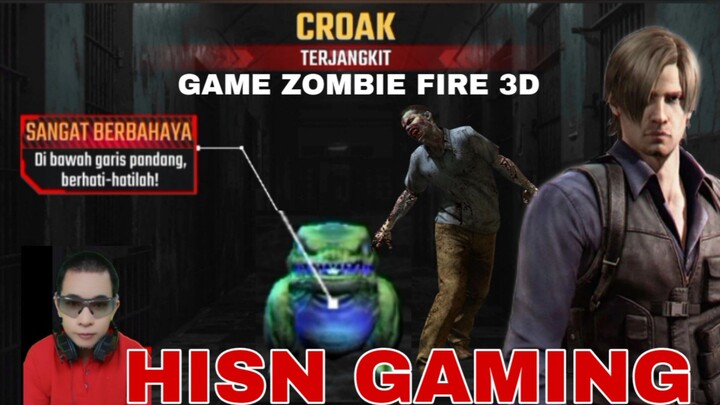 game zombie fire 3D melawan katak berloncatan kecil susah di tembak