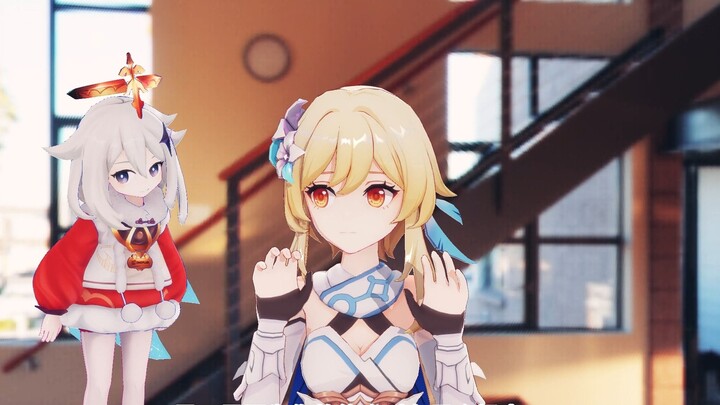 [Fluorescent Heron] The traveler tried to blink using the pattern of Morse code.....[Genshin Impact 