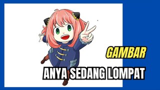 Mau liat gambar anya sedang lompat?