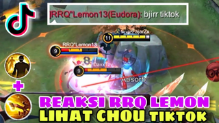 SOLO RANK PAKAI CHOU KETEMU RRQ LEMON13 !! LANGSUNG KU KASI COMBO CHOU TIKTOK - MOBILE LEGENDS