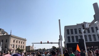 UH-1  _ Huey landing on Main Street  #huey #helicopter - Kitan