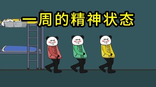 当代学生一周的精神状态