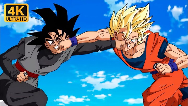 Goku vs Goku Black [4K 60FPS] | Dragon Ball Super
