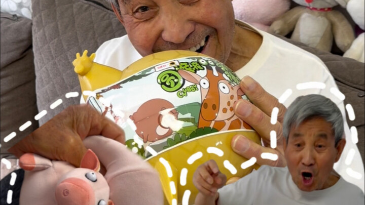 Được chơi với ông nội một món đồ chơi dễ thương! Nếu mà các loài động vật đều mập lên… Hồi trước từn