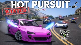 HOT PURSUIT, SUPRA INI MENGGEMPARKAN SATU KOTA , YANG BISA NANGKEP DAPET 1 MILIAR - GTA 5 ROLEPLAY