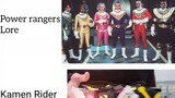Kamen Rider Lore vs power rangers lore
