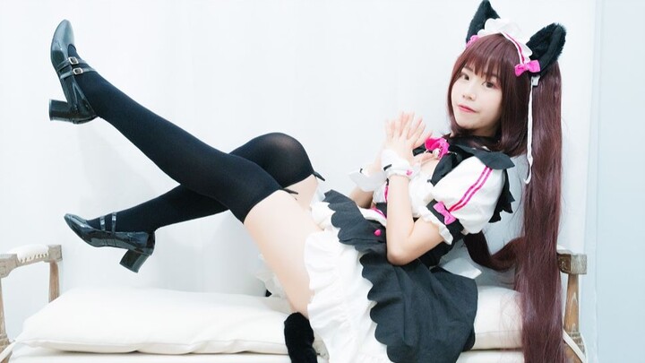 [Mew] Your twin-tailed, cat-eared maid is here! Happy happy 🎶 morning [Birthday creation]