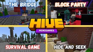 NILARO KO LAHAT NG MINIGAMES SA HIVE!! | Minecraft