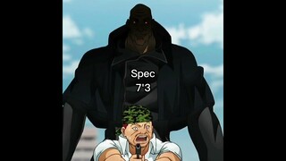 tallest baki characters #shorts #anime