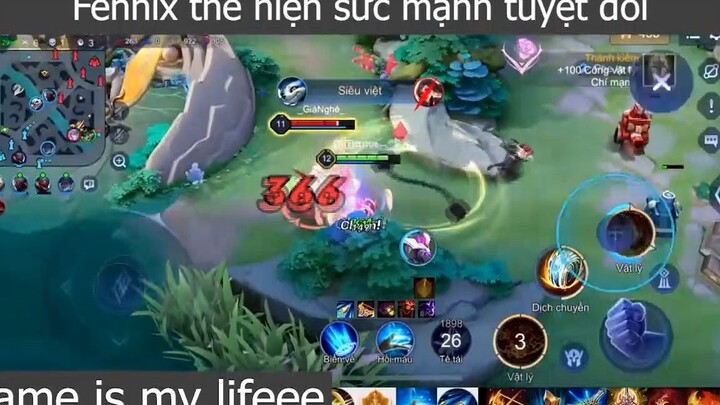 Fennix thể hiện sức mạnh tuyệt đối p2 #gameismylifeee