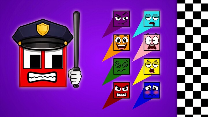 20 Colorful Squares vs Police Inside a Deadly Arena! 💥