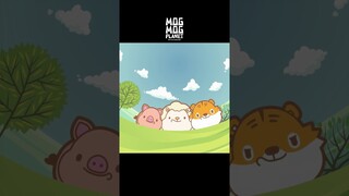 Pig ＆ Sheep ＆ Tiger - MOGMOG PLANET Observation Diary | It's Anime #shorts #anime #animals