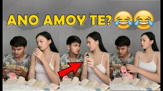 Testing lang sana ni ate pero biglang inamoy nagulat Pinoy memes funny videos