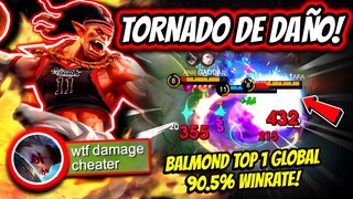 ¡ES UN TORNADO DE DAÑO IMPARABLE! BALMOND TOP 1 GLOBAL 90.5% WINRATE! | MOBILE LEGENDS