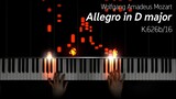 Mozart's new single: Allegro in D major, K.626b/16 on a virtual fortepiano