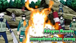 Adegan Naruto menyelamatkan orang