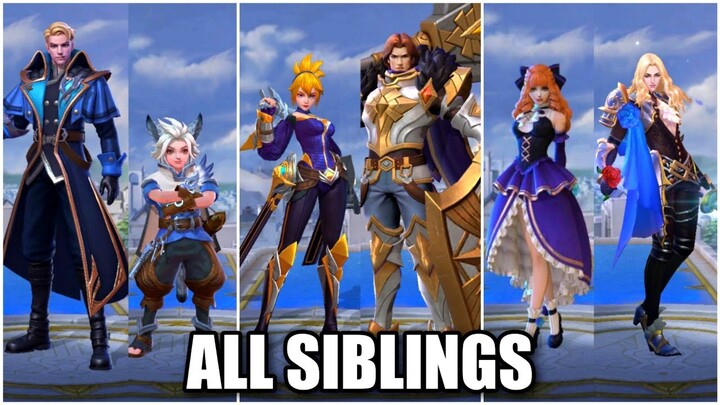 ALL 7 SIBLINGS IN MOBILE LEGENDS | ALL PAIR