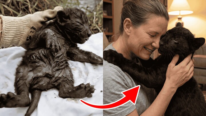I Rescued and Raised an Orphaned 5-Day-Old Black Panther from a Riverbank