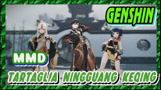 [Genshin, MMD] Tarian Tartaglia, Ningguang dan Keqing