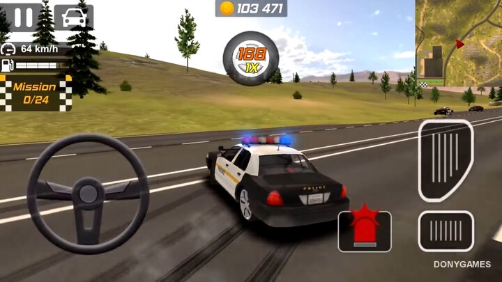 Police car drifting