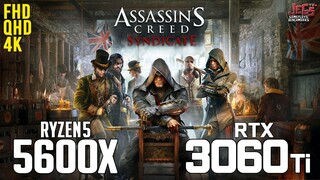 Assassin's Creed Syndicate on Ryzen 5 5600x + RTX 3060Ti 1080p, 1440p, 2160p benchmarks!