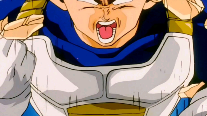 When Vegeta transforms into Super Saiyan Ajin