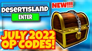 JULY *2022* NEW SECRET OP CODES FOR DESERT ISLAND SURVIVAL IN ROBLOX DESERT ISLAND SURVIVAL!