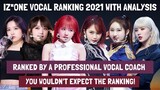 IZ*ONE VOCAL RANKING 2021 (Ranked By A Professional Vocal Coach With Analysis) | Vocal Line