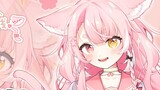 [Tampilan LIVE2D] Ini adalah kucing lucu berambut merah muda dengan dua ekor~