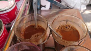 Thai street food กาแฟชง กาแฟโบราณ Thai Coffee Streetfood