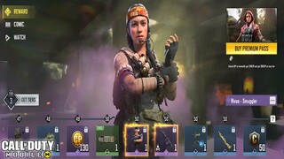 𝗥𝗘𝗖𝗢𝗠𝗣𝗘𝗡𝗦𝗔𝗦 𝗣𝗔𝗦𝗘 𝗗𝗘 𝗕𝗔𝗧𝗔𝗟𝗟𝗔 𝟭-𝟱𝟬 | SEASON 5 "TROPICAL VISION" BATTLE PASS CODMOBILE TIER 1-50 #leaks