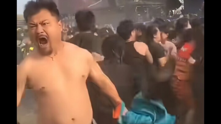 The last time I knocked over twenty people, they called me the Godfather of Rock.