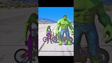 Hulk VS She Hulk Battle, Who Is Richest? 🤑 #Shorts #Gta5 #Cartoon #Viral #shortsfeed