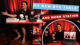 MY NEW BTS TABLE AND WORK STATION!