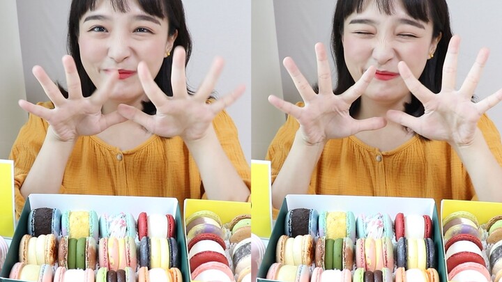 【Nado Official ซับไทย】มาการองกินๆ อ้วนๆ _ ช่วงกินมาการองสุดอ้วนน่ารัก :D