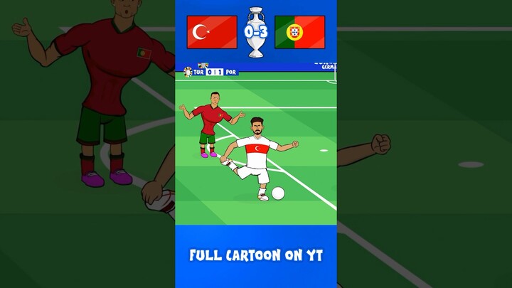 That Turkey own goal🤣 #ronaldo #euro2024 #portugal