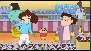 【蜡笔小新】和隔壁大婶去食品直营店去购物、面包巧克力都好便宜