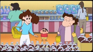 【蜡笔小新】和隔壁大婶去食品直营店去购物、面包巧克力都好便宜