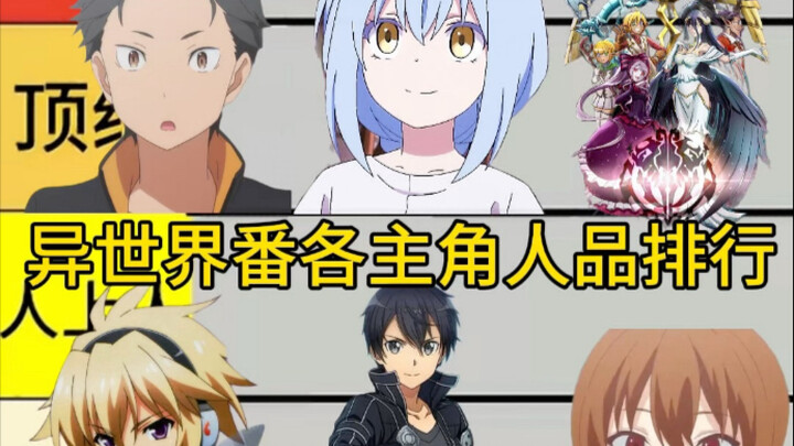 Peringkat moral para protagonis dalam berbagai anime isekai!