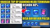RAHASIA!! TEMPAT TOP UP DIAMOND MOBILE LEGENDS PALING MURAH!! BISA BAYAR PAKAI PULSA