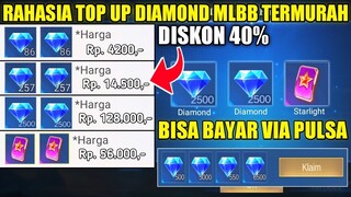 RAHASIA!! TEMPAT TOP UP DIAMOND MOBILE LEGENDS PALING MURAH!! BISA BAYAR PAKAI PULSA