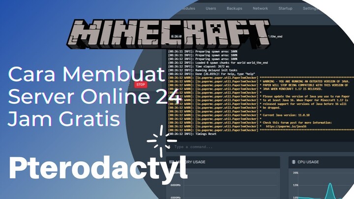 Cara Membuat Server Minecraft Gratis Menggunakan Pterodactyl #2