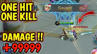 CARA DAMAGE SEKALI PUKUL ONE HIT ONE KIL MOBILE LEGEND NO DIAMOND