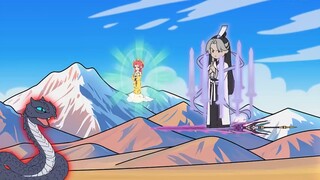 Episode 21 of "Little Tiger and Three Snakes", I traveled through time and space and became a snake.