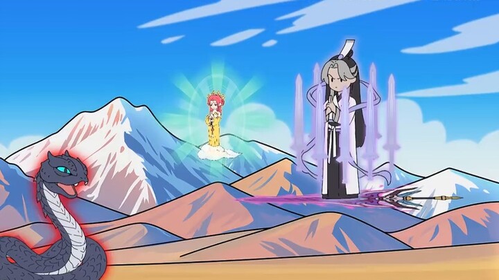 Episode 21 dari "Harimau Kecil dan Tiga Ular", aku melakukan perjalanan melintasi ruang dan waktu da