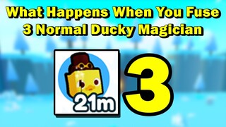 What happens when you fuse 3 Ducky Magician in Pet Simulator X