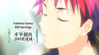 Shokugeki no Souma | Yukihira Souma's Amazing Cooking Skills ( 200 Servings in 30 minutes )